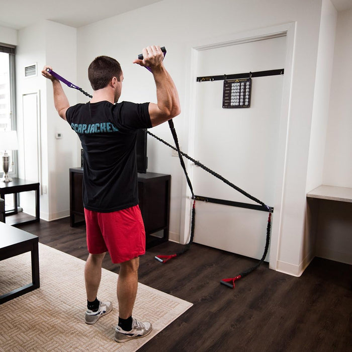 Cinturones de puerta - Compatibles con bandas de resistencia con cordón cruzado - Un par - Quierox - Tienda Online