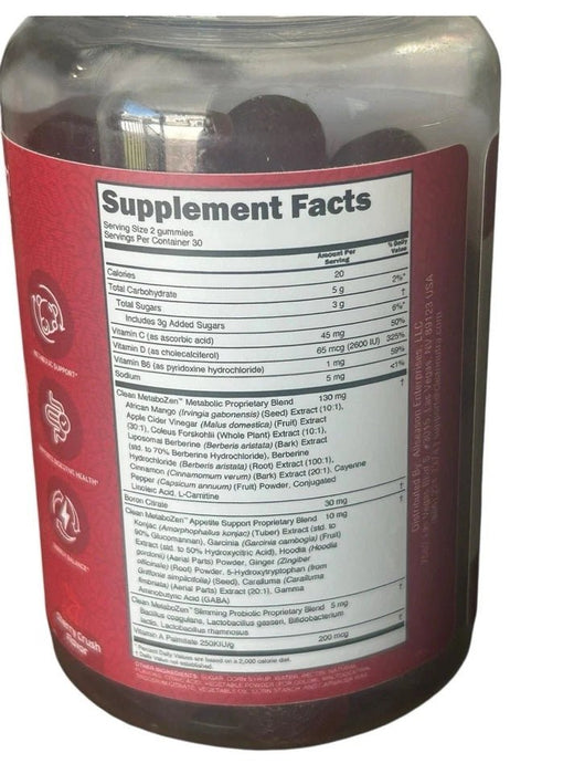 Clean Nutra MetaboZen Gomitas de Vinagre de Manzana de Soporte Diario para Salud Intestinal keto - Quierox - Tienda Online