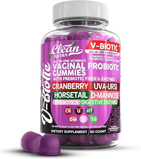 Clean Nutraceuticals Probióticos Vaginales para Mujeres Gomitas con Arándano Rojo - Quierox - Tienda Online