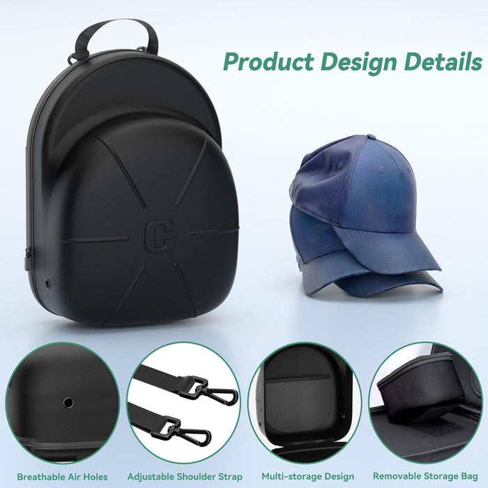 CLESOO Estuche para Sombreros de Viaje, Estuche de Viaje para Gorras de Béisbol - Quierox - Tienda Online