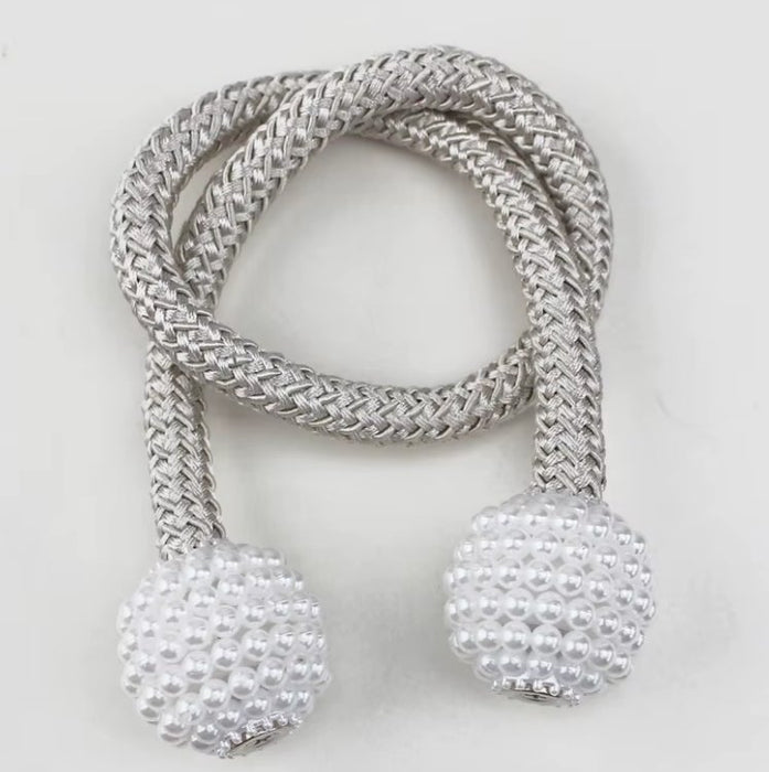 Clip de cortina magnético de perlas de 2 piezas, hebilla de decoración para el hogar, soporte de cortina - Quierox - Tienda Online