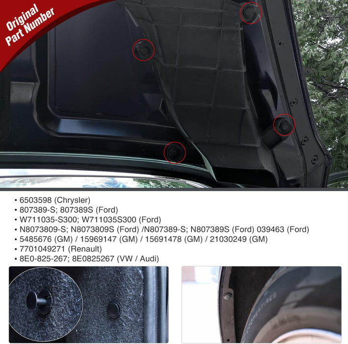 Clips de remache para parachoques Nilight de 40 piezas - Quierox - Tienda Online