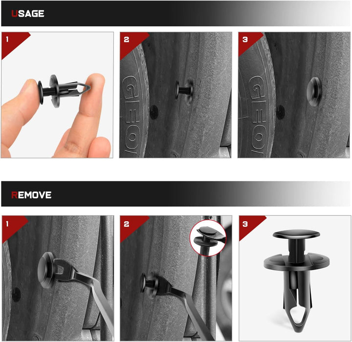 Clips de remache para parachoques Nilight de 40 piezas - Quierox - Tienda Online