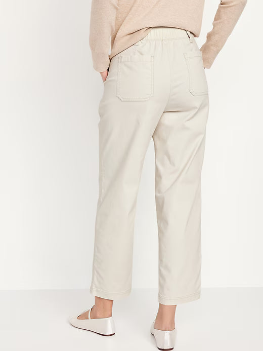 Old Navy Pantalones rectos y cónicos chinos OGC de cintura alta