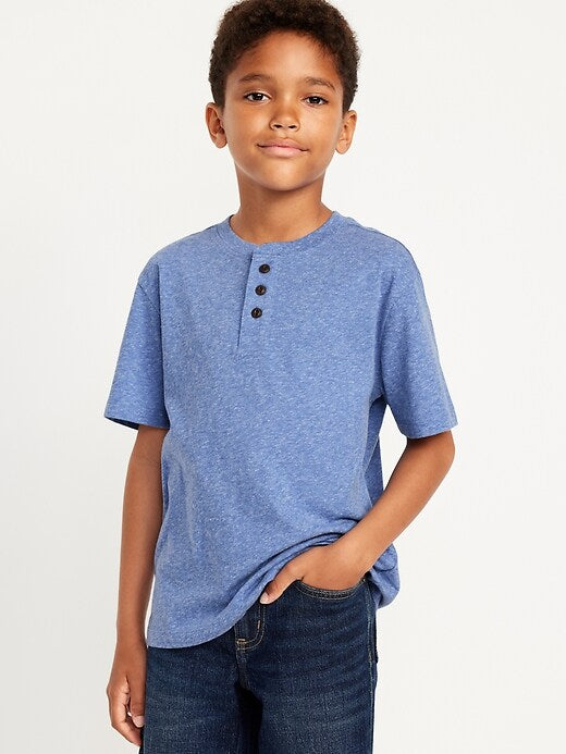 OLD NAVY Camiseta Henley de manga corta para niño
