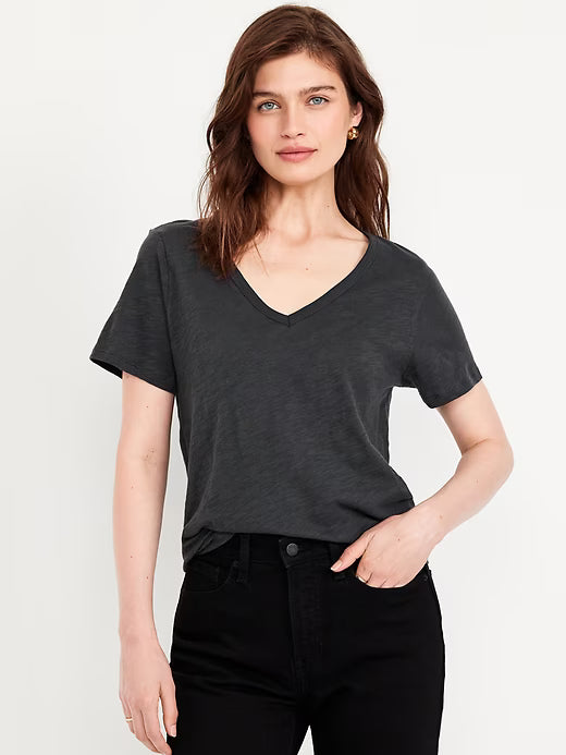 OLD NAVY Camiseta EveryWear con cuello en V