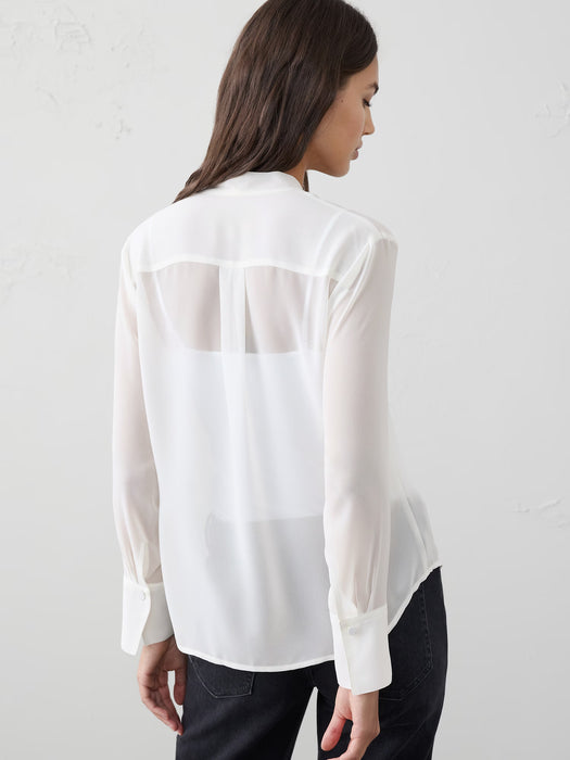BANANA REPUBLIC Blusa con lazo en el cuello