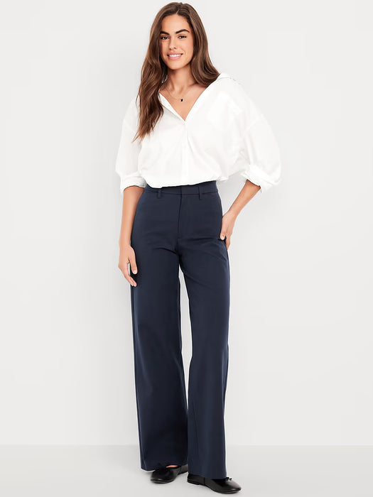 OLD NAVY Pantalones Pixie de talle alto y pierna súper ancha
