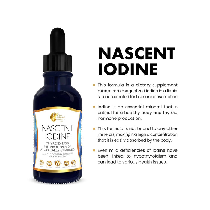 Coco March Yodo Naciente - Yodo Magnetizado Alta Concentración, Tiroides - Quierox - Tienda Online