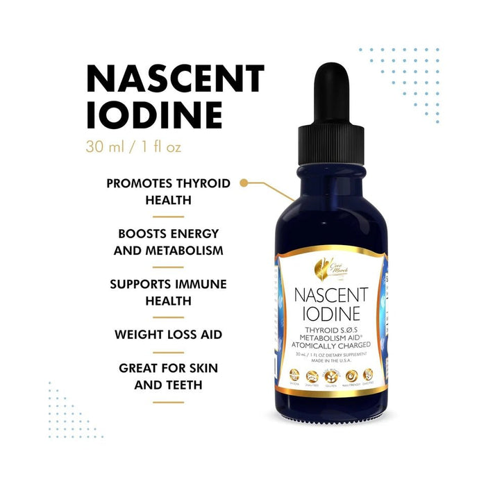 Coco March Yodo Naciente - Yodo Magnetizado Alta Concentración, Tiroides - Quierox - Tienda Online