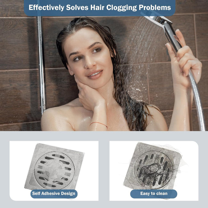 Colector de pelo de drenaje de ducha, paquete de 10 trampas desechables para cubierta de drenaje de ducha - Quierox - Tienda Online