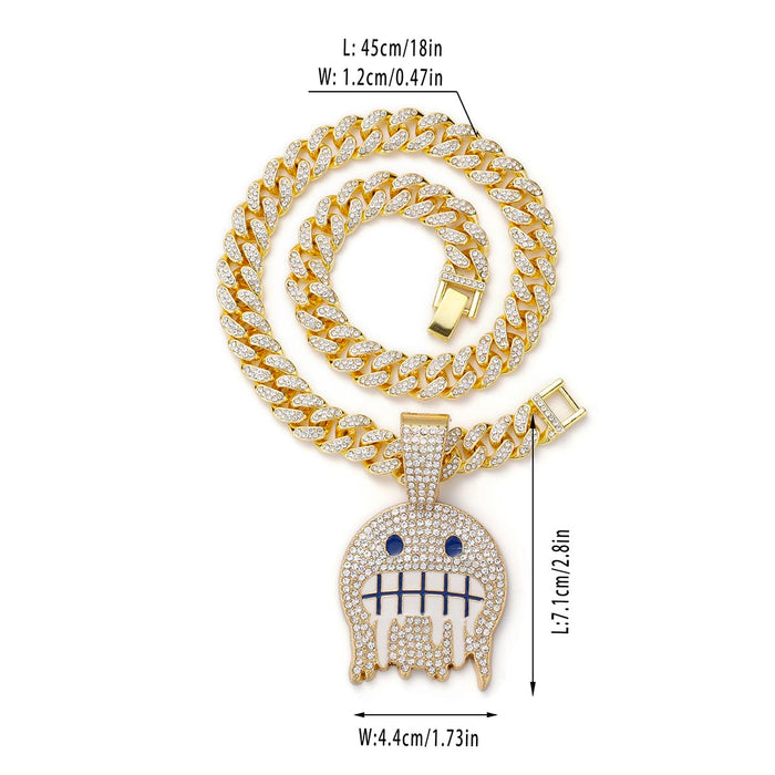 Colgante de calabaza con brillos brillantes, colgante helado para hombres y mujeres - Quierox - Tienda Online