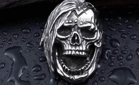 Colgante de calavera de cadena, para hombre - Quierox - Tienda Online