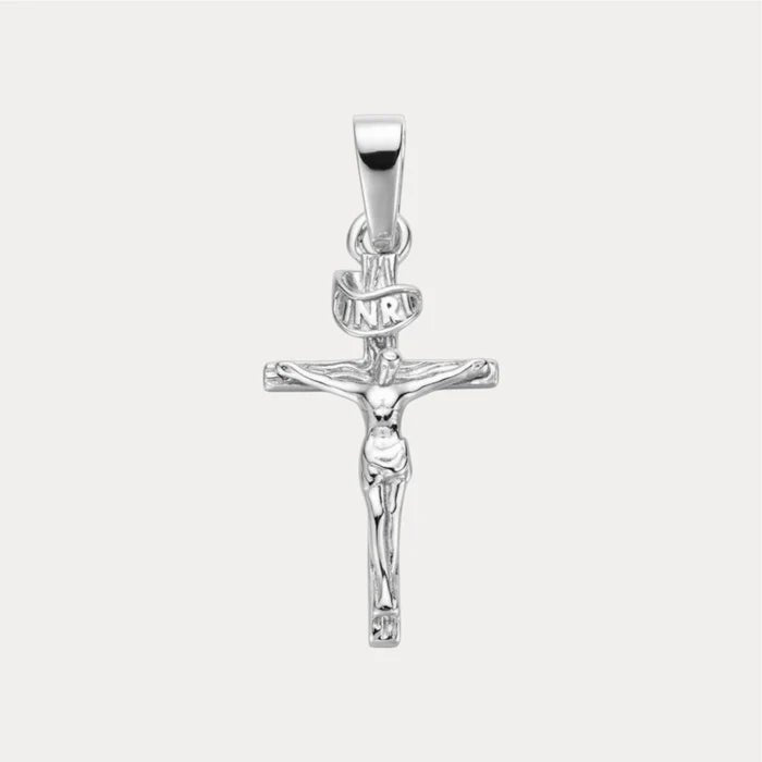 Colgante de Crucifijo Cruz - Pequeño 925 Plata 3 cm - Quierox - Tienda Online