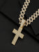 Colgante de cruz de aleación con joyas para hombre, cadena de diamantes, estilo hip hop - Quierox - Tienda Online