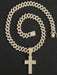 Colgante de cruz de aleación con joyas para hombre, cadena de diamantes, estilo hip hop - Quierox - Tienda Online