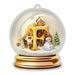 Colgante de muñeco de nieve con bola de cristal de letras - Diseño plano 2D - Quierox - Tienda Online