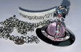 Collar Colgante Vivienne Westwood Plata Rosa 3D Orbe Grande - Quierox - Tienda Online