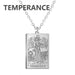 Collar con colgante de cartas del tarot de acero inoxidable - Quierox - Tienda Online