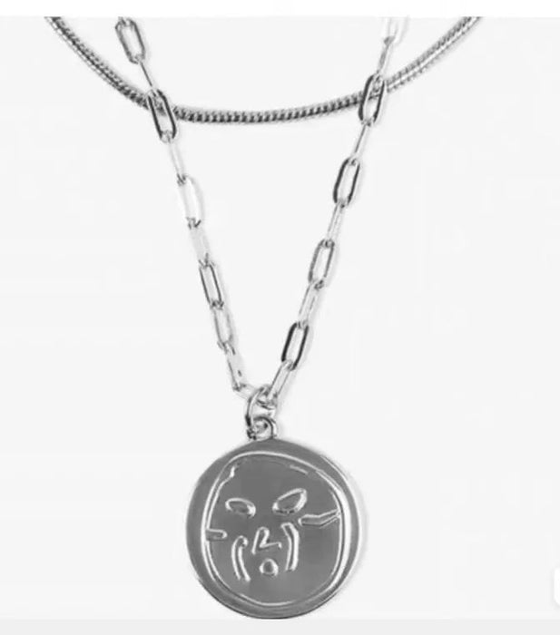 Collar con colgante de doble capa para hombre y mujer, accesorio de moda - Quierox - Tienda Online