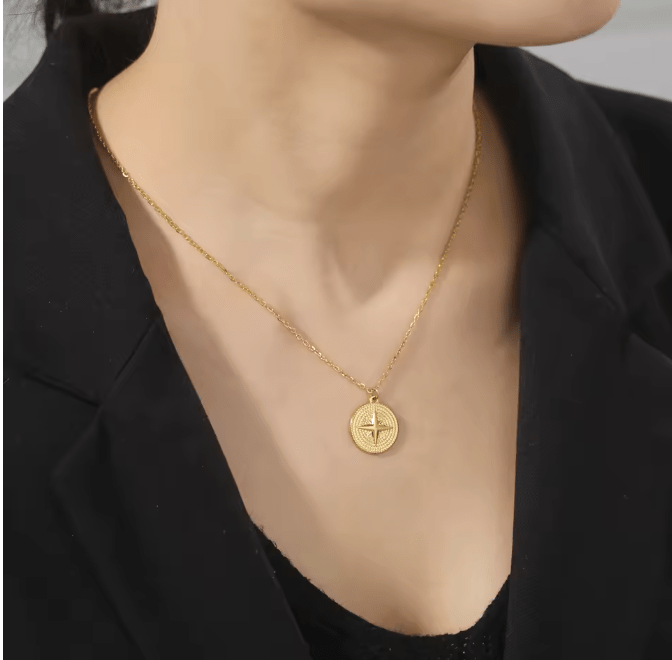 Collar con colgante de estrella del norte para mujer - Quierox - Tienda Online