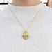 Collar con colgante religioso del Sagrado Corazón con circonita cúbica para mujer - Quierox - Tienda Online