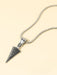Collar con dije de punta de lanza triangular de metal para hombre, moderno y popular - Quierox - Tienda Online