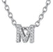 Collar con inicial de circonita cúbica - Quierox - Tienda Online