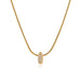 Collar con Letra Inicial (I) Pequeña de Acero Inoxidable con Circonita Cúbica - Quierox - Tienda Online