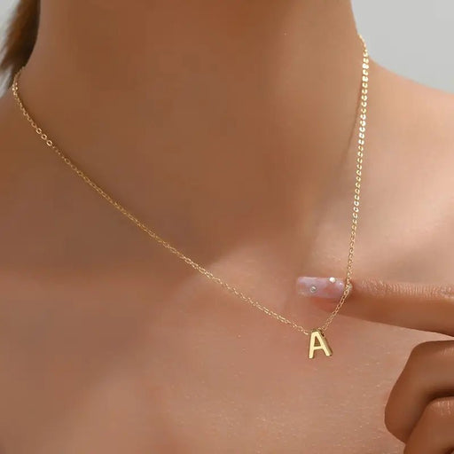 Collar con letras sencillas y elegantes para San Valentín, estilo coreano - Quierox - Tienda Online
