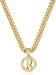 Collar de Cadena Cubana Con Colgante de Letra Redonda con Letras Mayúsculas Caladas - Quierox - Tienda Online