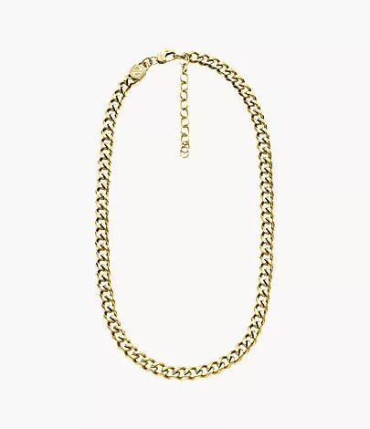 Collar de cadena de acero inoxidable en tono dorado de Ellis Core Chains - Quierox - Tienda Online