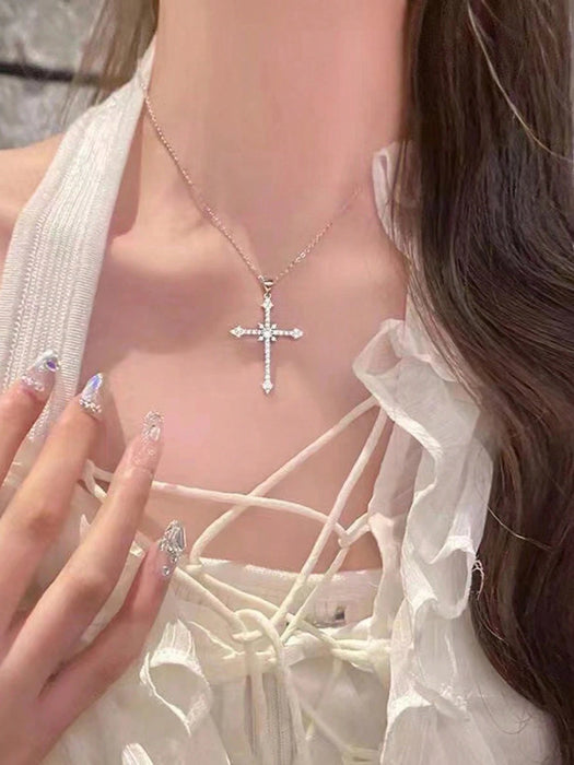 Collar de cadena de clavícula cruzada de moda con estrella y personalidad - Quierox - Tienda Online