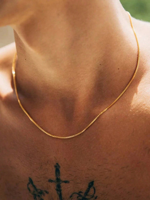 Collar de cadena estilo minimalista de 1.8MM para hombres - Quierox - Tienda Online
