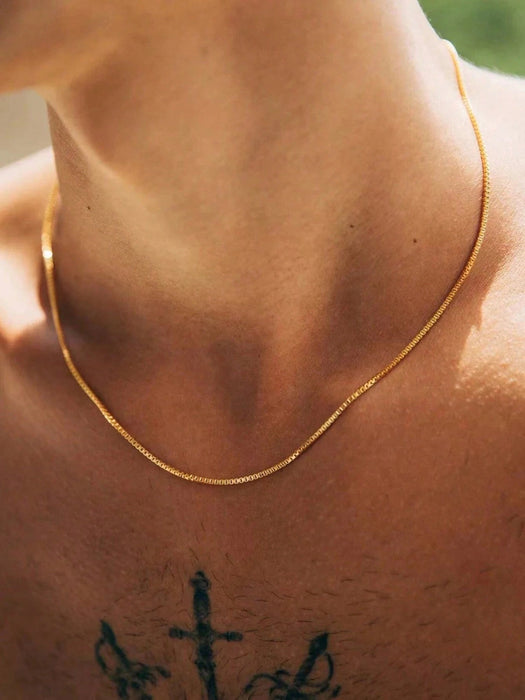 Collar de cadena estilo minimalista de 1.8MM para hombres - Quierox - Tienda Online