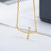 Collar de Cruz gótica para mujer, cadena de acero inoxidable de Color dorado - Quierox - Tienda Online