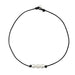 Collar de cuerda de cuero con perlas de agua dulce para mujer, collar de 3 cuentas hecho a mano - Quierox - Tienda Online
