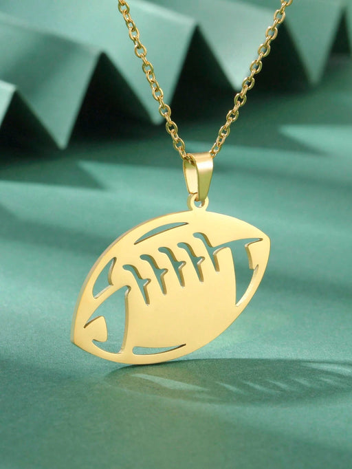 Collar de jugador de fútbol de acero inoxidable para parejas de hombres y mujeres. - Quierox - Tienda Online