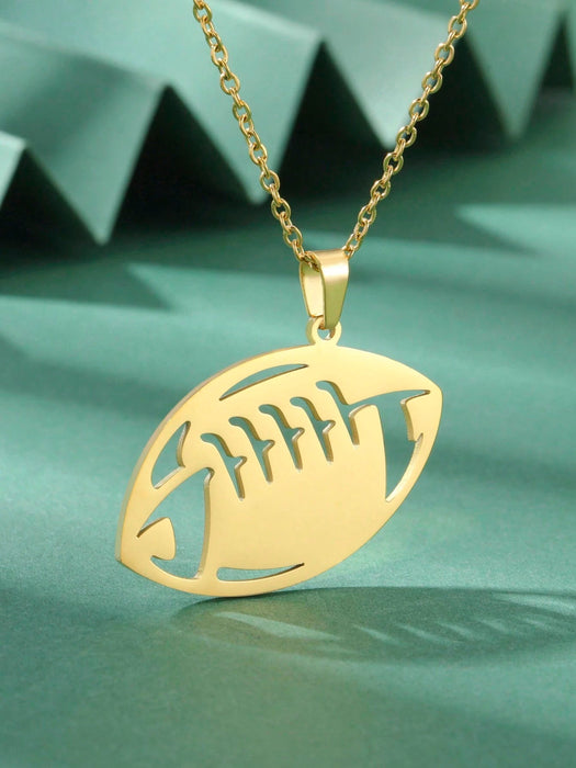 Collar de jugador de fútbol de acero inoxidable para parejas de hombres y mujeres. - Quierox - Tienda Online