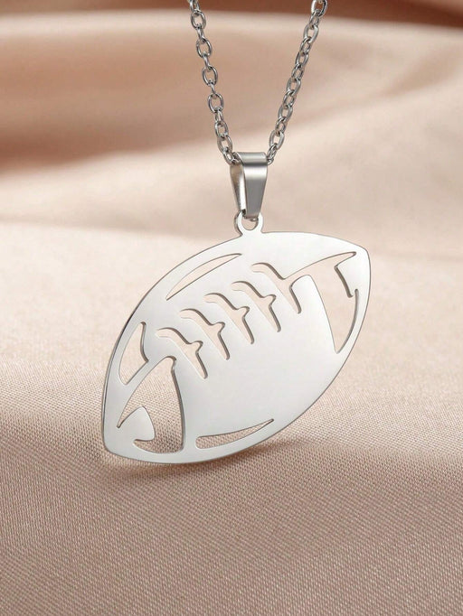 Collar de jugador de fútbol de acero inoxidable para parejas de hombres y mujeres. - Quierox - Tienda Online