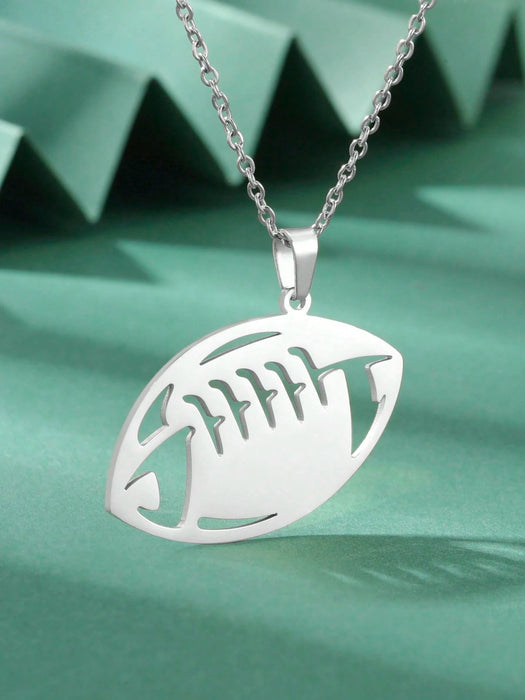 Collar de jugador de fútbol de acero inoxidable para parejas de hombres y mujeres. - Quierox - Tienda Online