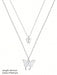 Collar de mariposa diseño de doble capa para resaltar la figura delgada - Quierox - Tienda Online