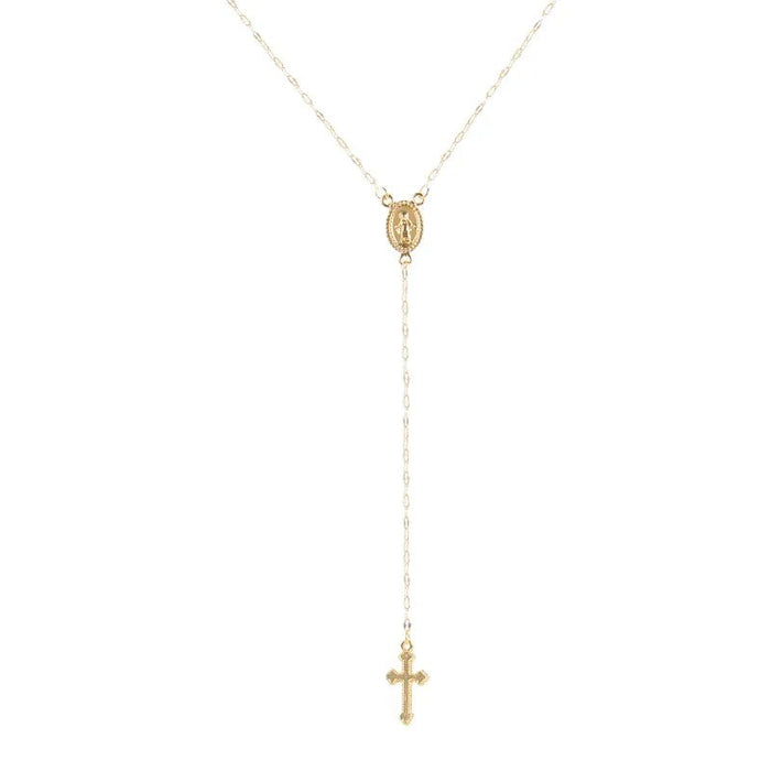 Collar En Capas Geométrico Virgen María - Quierox - Tienda Online