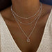 Collar europeo y americano de temperamento sencillo con atmósfera encantadora, estrella y luna - Quierox - Tienda Online