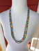 Collar Hippie Love Beads,59 cm de largo. Cuentas de vidrio de colores - Quierox - Tienda Online