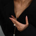 Collar largo de perlas con forma de Y, colgante de perla delicada - Quierox - Tienda Online