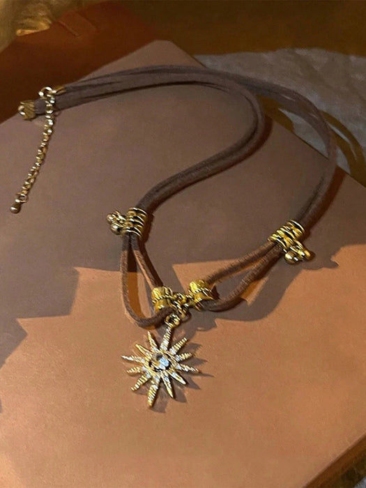 Collar multicapa de estilo americano vintage, cadena para clavícula dulce y moderna - Quierox - Tienda Online