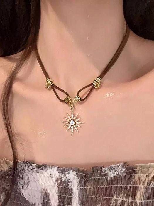 Collar multicapa de estilo americano vintage, cadena para clavícula dulce y moderna - Quierox - Tienda Online