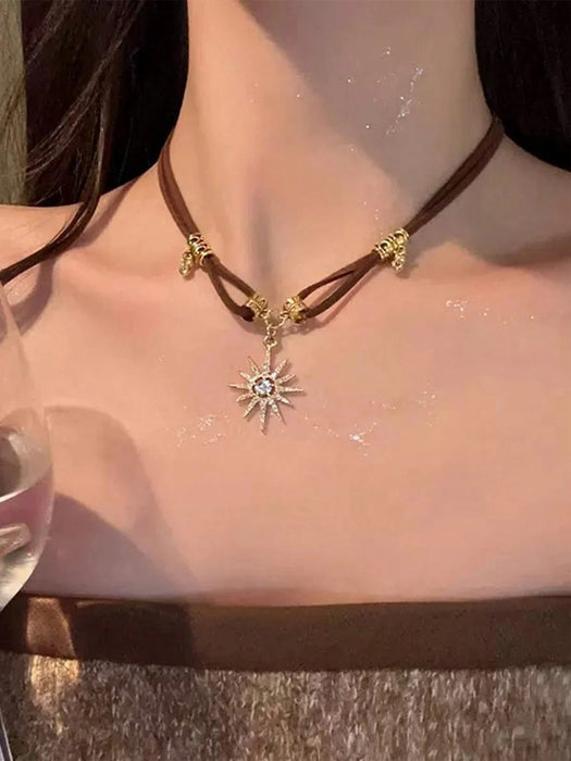 Collar multicapa de estilo americano vintage, cadena para clavícula dulce y moderna - Quierox - Tienda Online