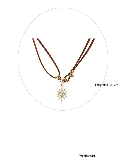 Collar multicapa de estilo americano vintage, cadena para clavícula dulce y moderna - Quierox - Tienda Online